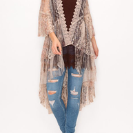 High-Low Lace Duster