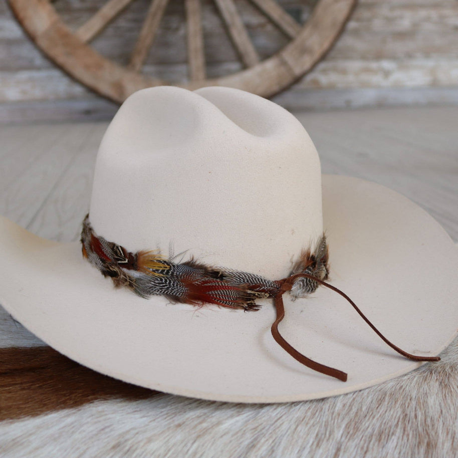 Dripping Springs Feather Hat Band