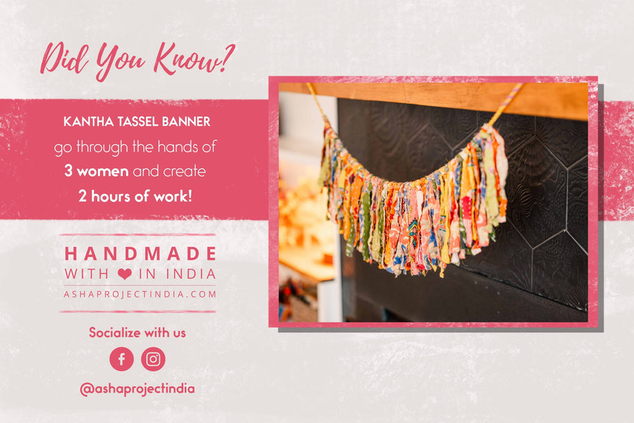 Kantha Tassel Garland