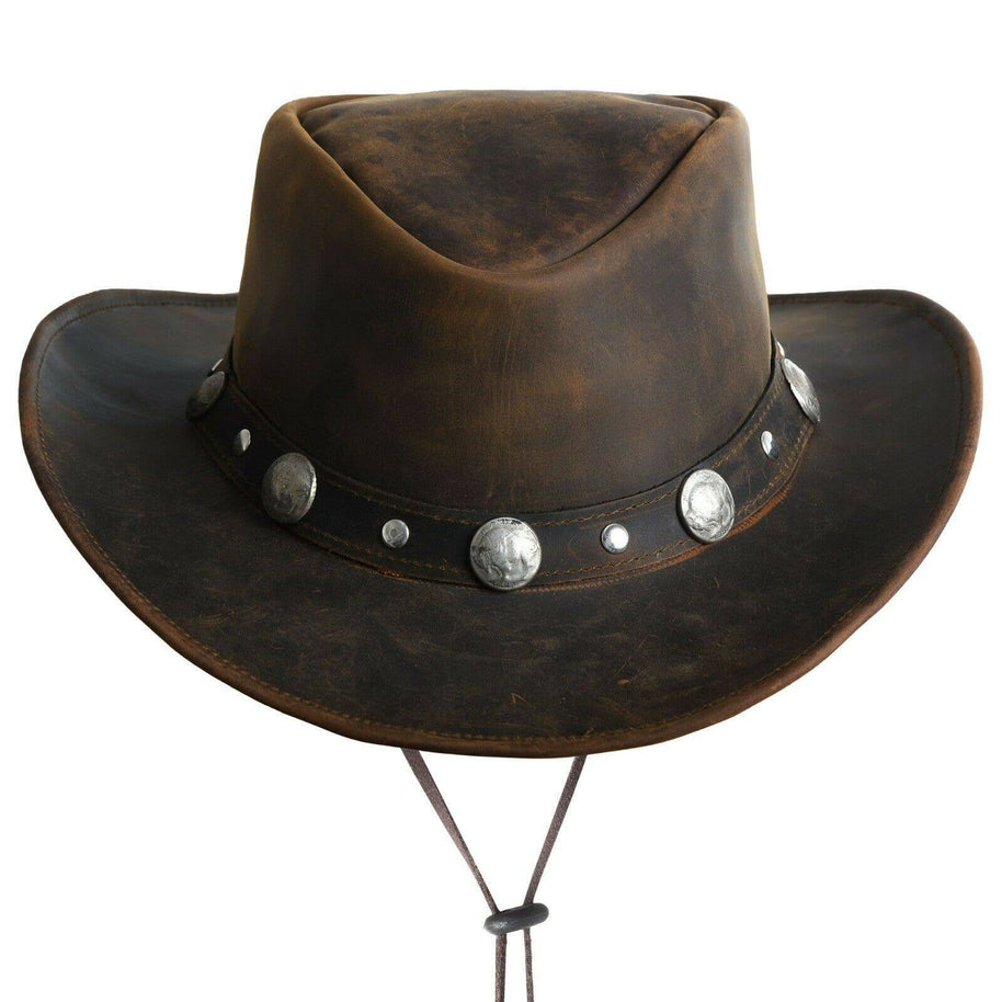 Bullring Leather Western Outback Hat