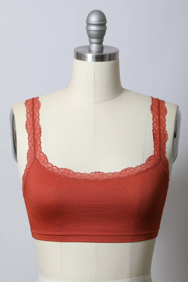 Ribbed Crop Tank Bralette