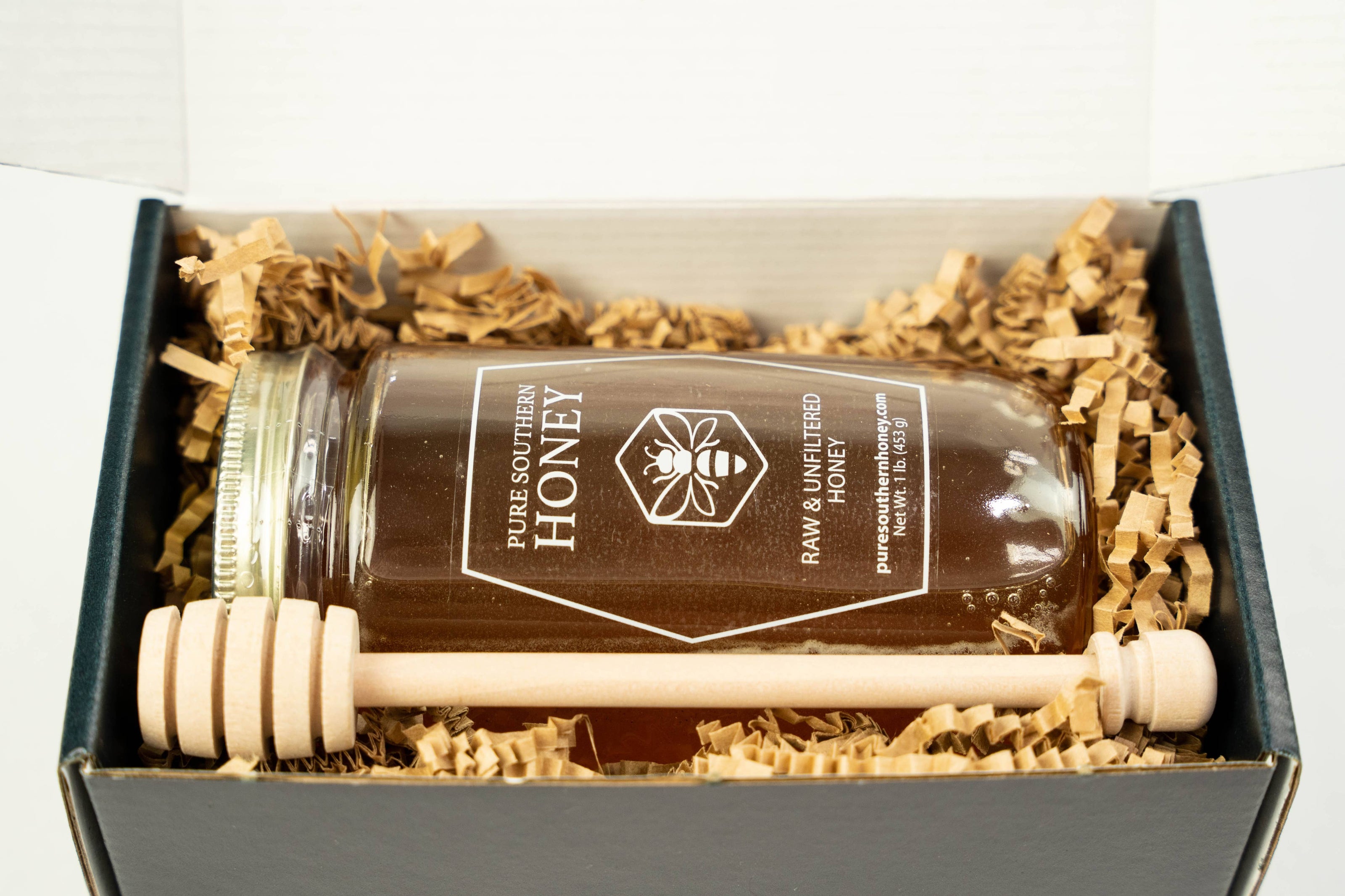 Honey with Dipper Gift Box Set