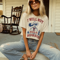 Hold My Horses Cropped T-Shirt