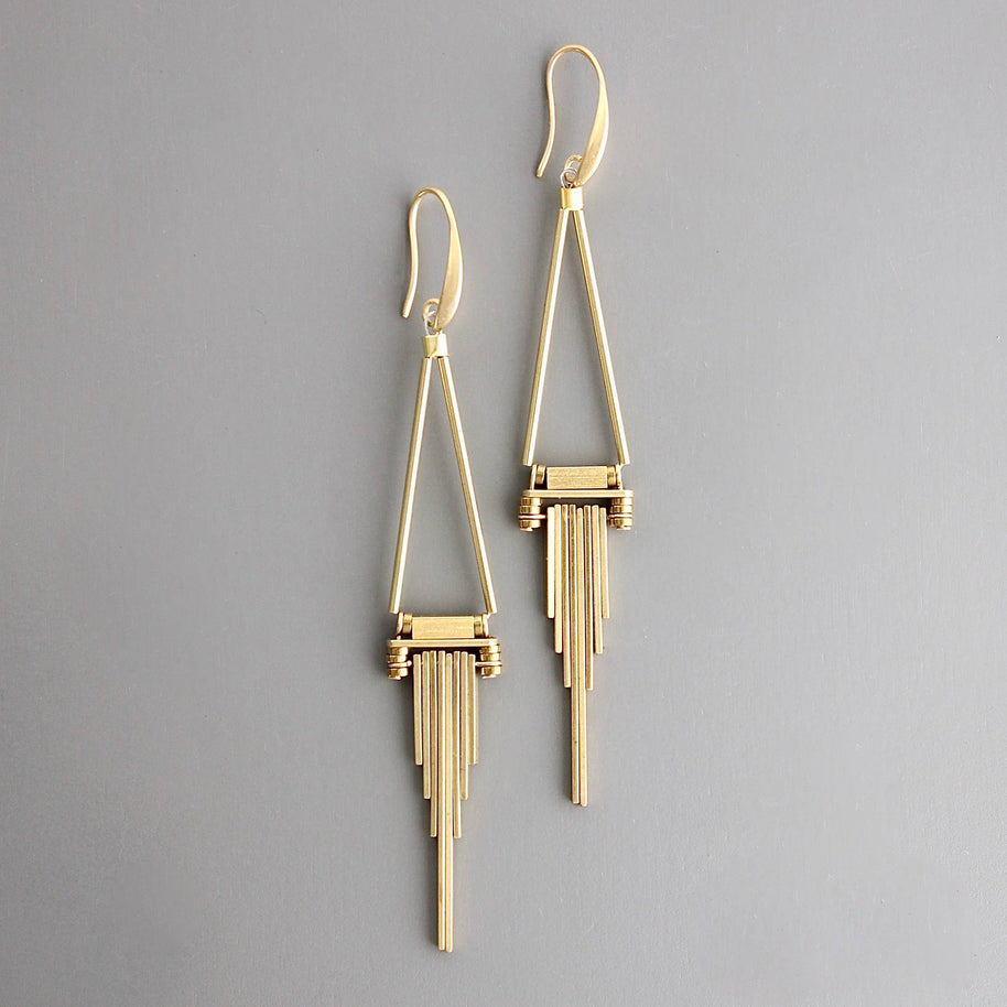brass earrings