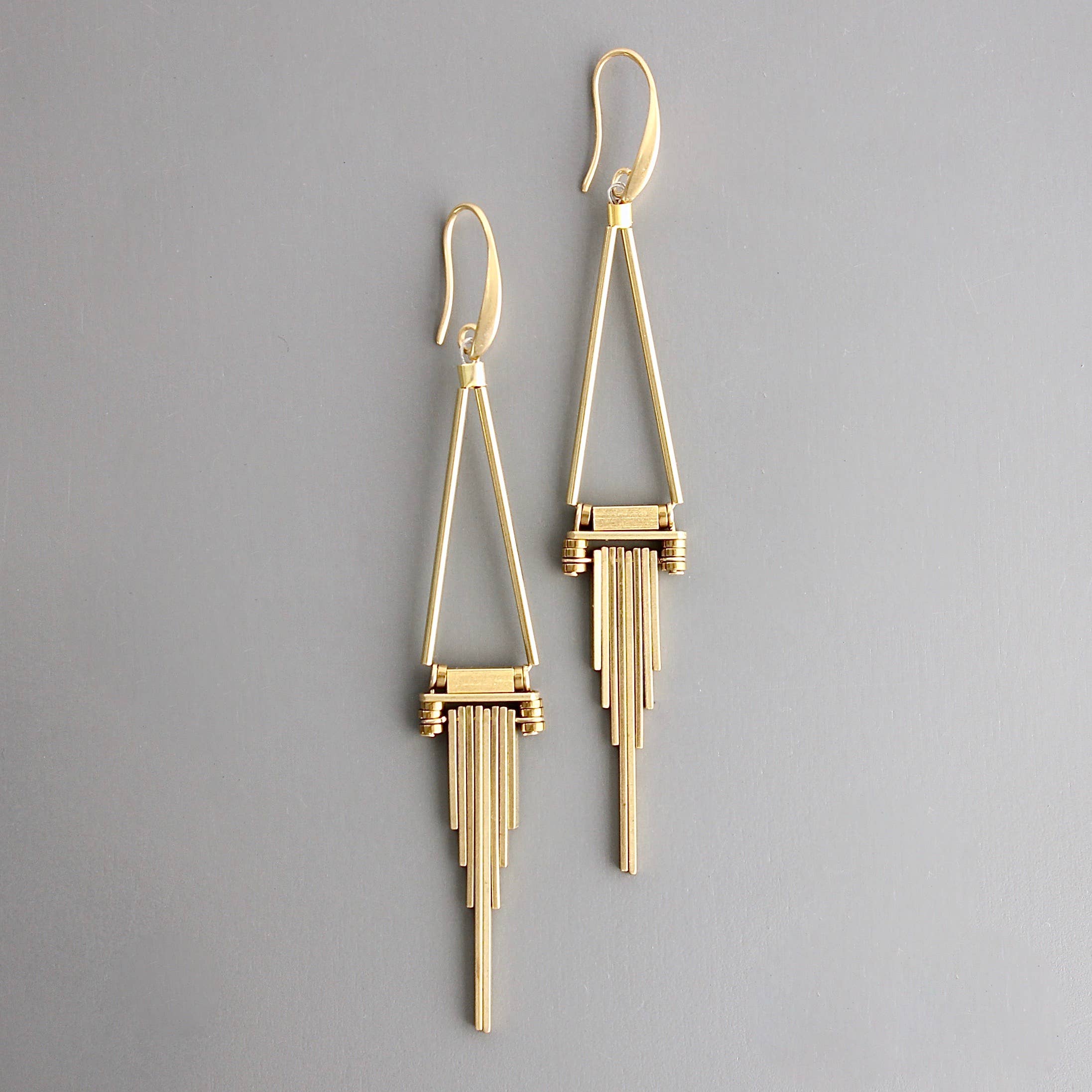 brass earrings