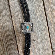 Black Rhinestone Bolo, Slide