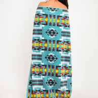 Santa Fe Sky Blue Beach Towel