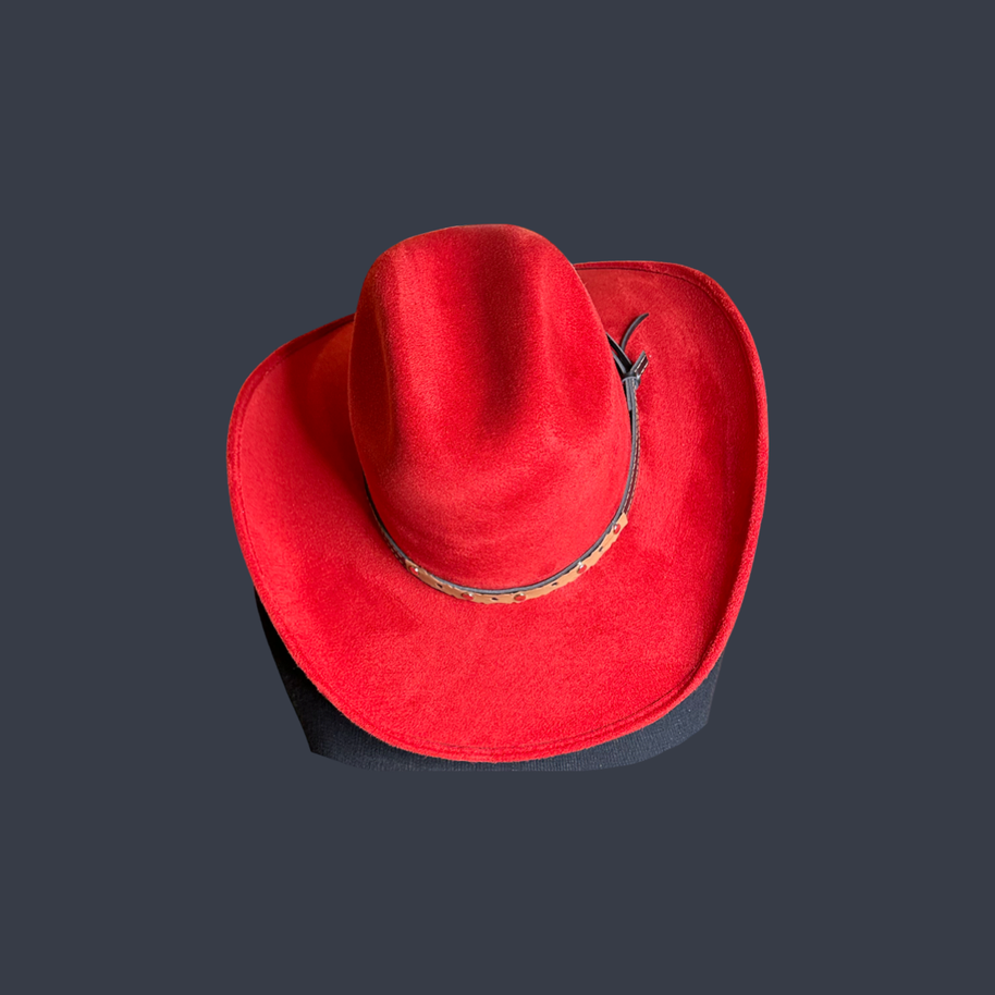 Vegan Suede Cowboy Hat 