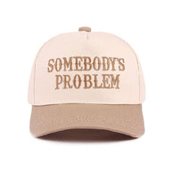 Somebody's Problem Two Tone Canvas Cotton Cap