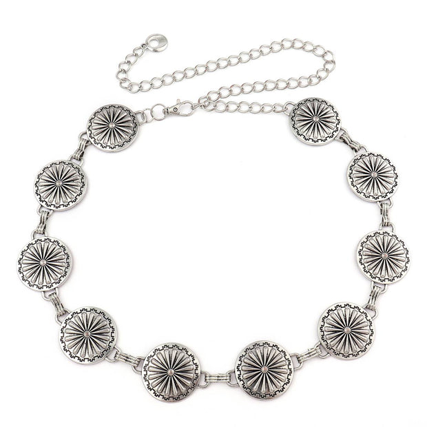 Antique SILVER Concho Belt