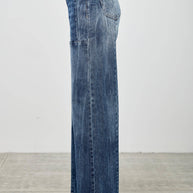 Mid-Rise Wide Leg Jeans