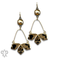 Swarovski® crystals leopard earrings