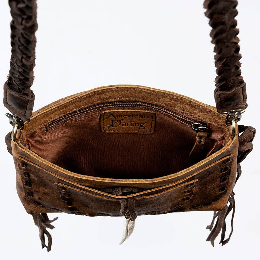 Leather Patchwork Envelope Bag