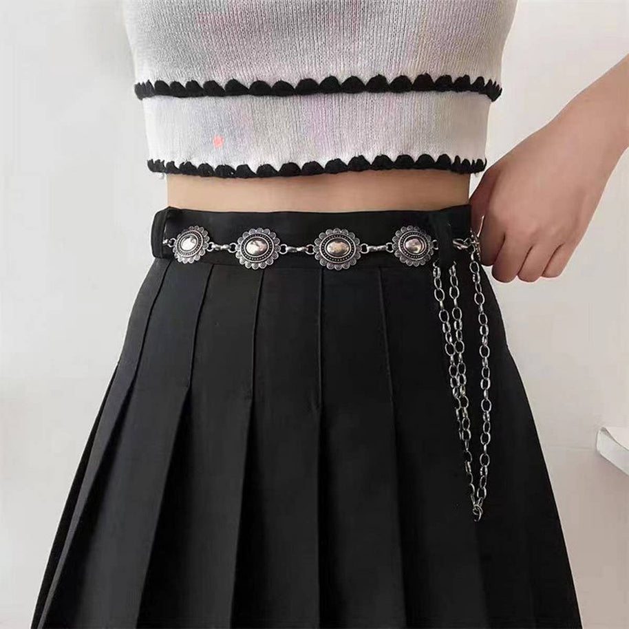 Smooth Oval Concho Belt