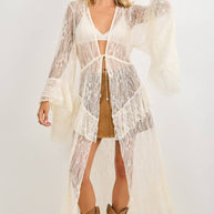 Lace Duster, Ivory