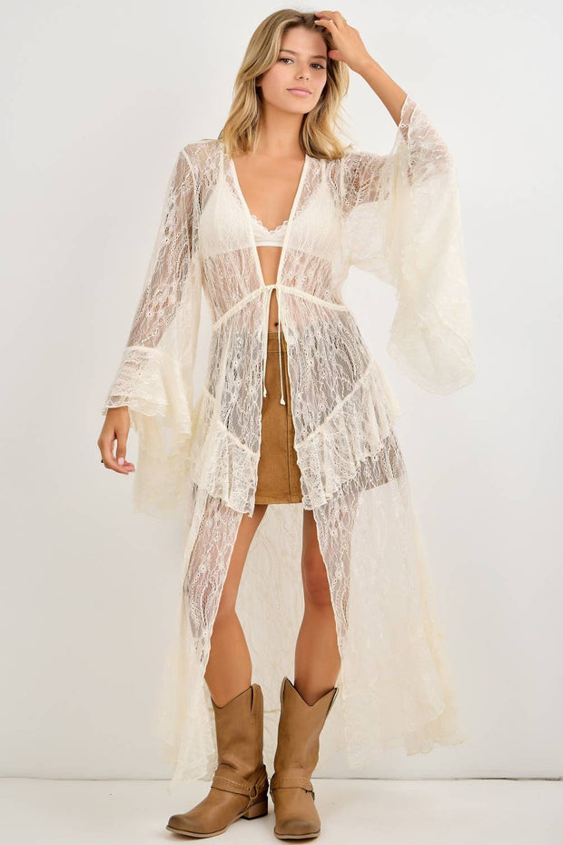 Lace Duster, Ivory