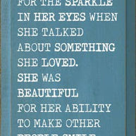 She was beautiful, but not like those girls