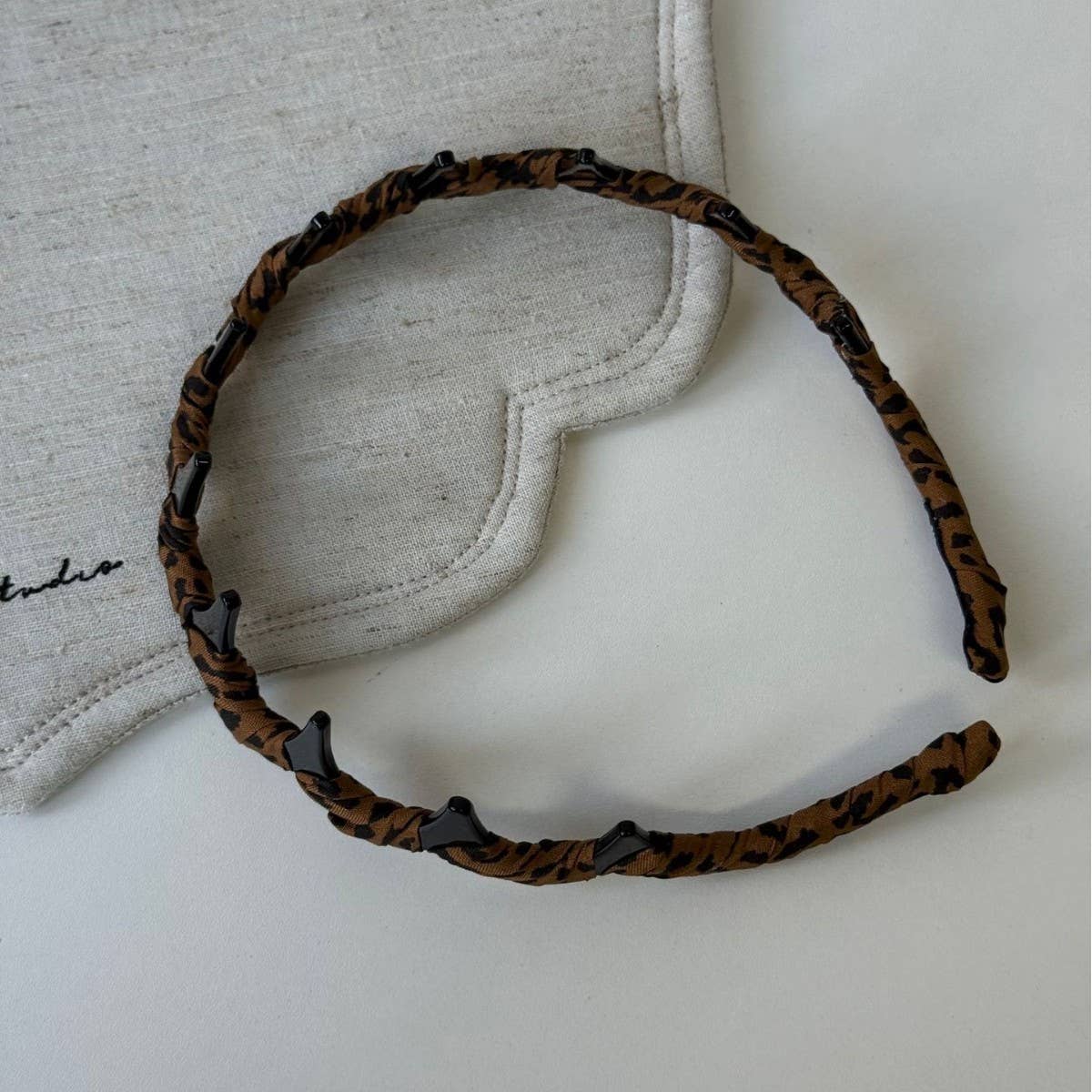 Leopard Bow Flower Claw Clip