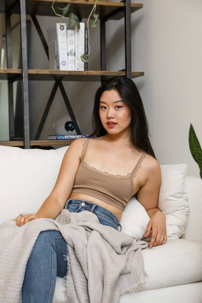 Ribbed Crop Tank Bralette