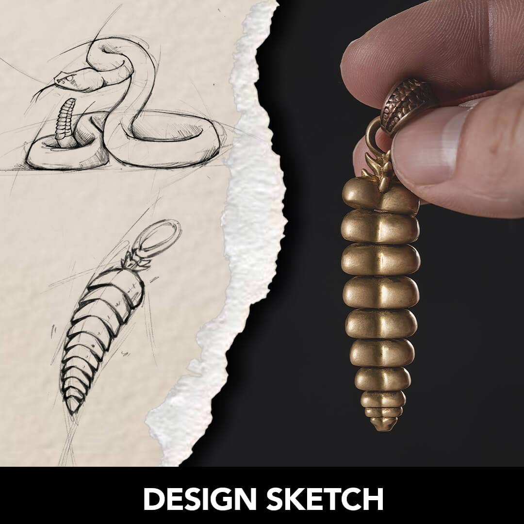 Rattlesnake Tail Pendant