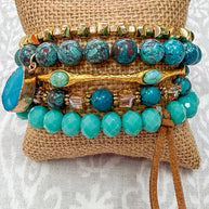 Beatrice Bracelet Stack Turquoise