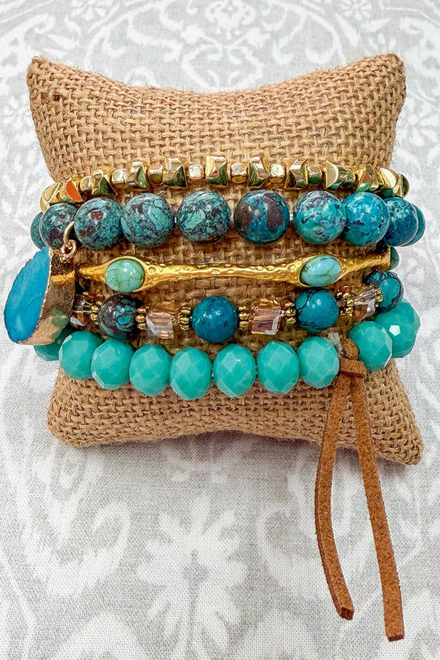 Beatrice Bracelet Stack Turquoise