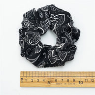 Paisley Print Scrunchies