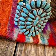 Handcrafted Turquoise & Sterling Silver Cuff Bracelet