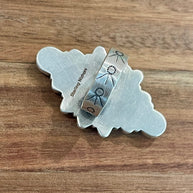 Beautiful Handmade Multi Stone And Sterling Silver Adjustable Ring