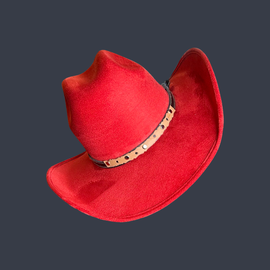 Vegan Suede Cowboy Hat 