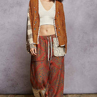 Knit Cardigan with Embroidery