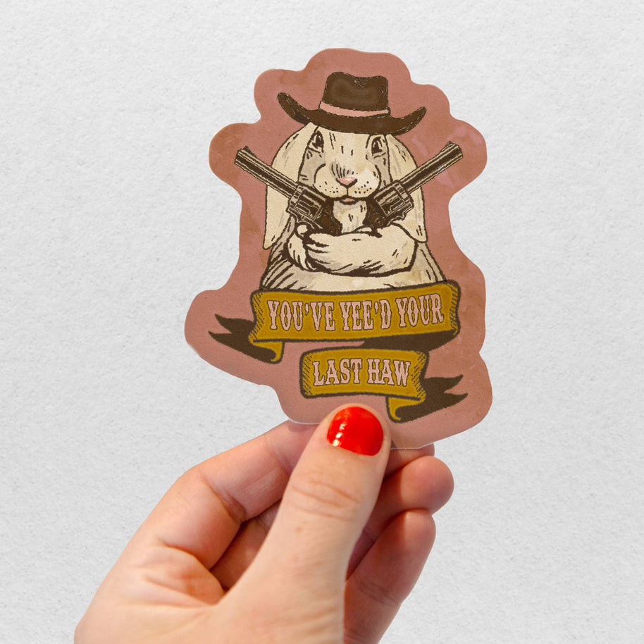 Bunny Cowgirl Sticker