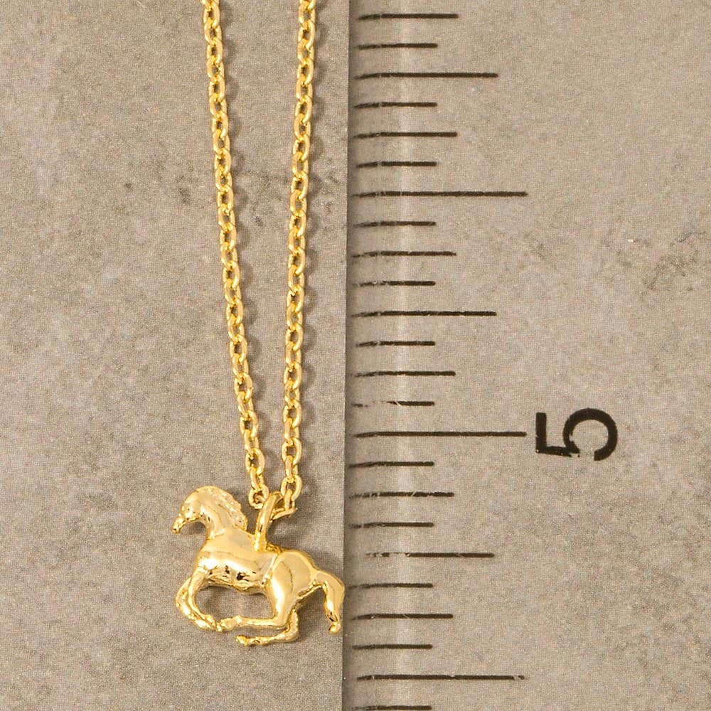 Mini Horse Pendant Necklace