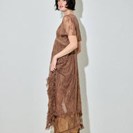 Embellished Lace Hem Dress