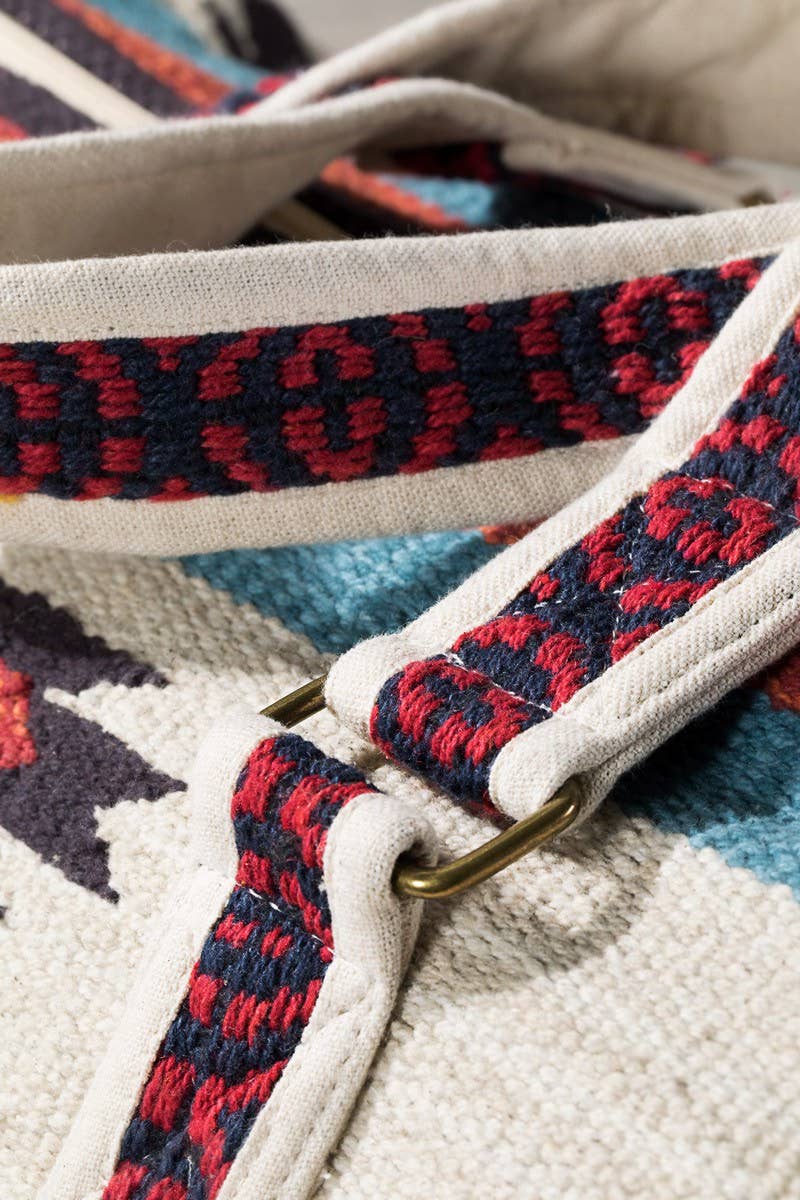 Ethnic Print Duffel Bag