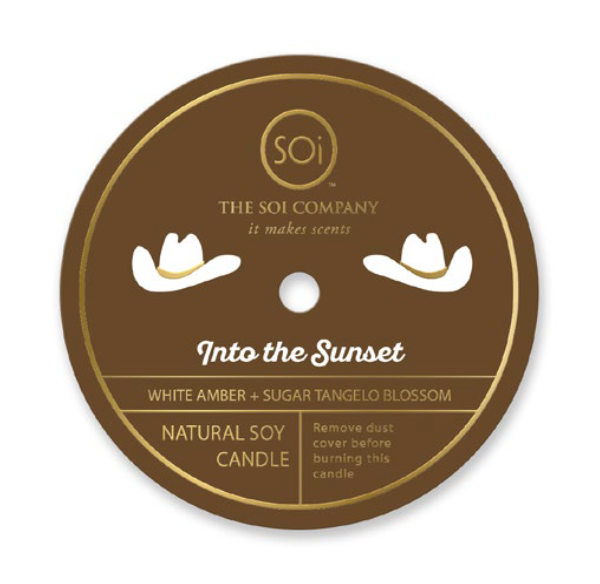 Into the Sunset (Cowboy Hat) Icon 12oz Candle