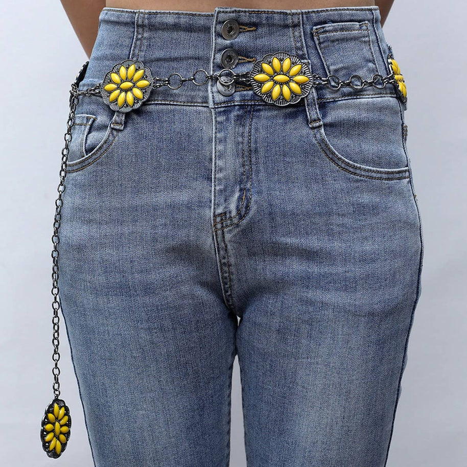 Flower Concho Belt