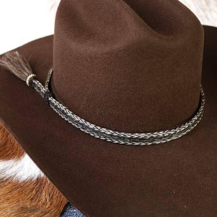 Horsehair Braided Hat Band - Overo