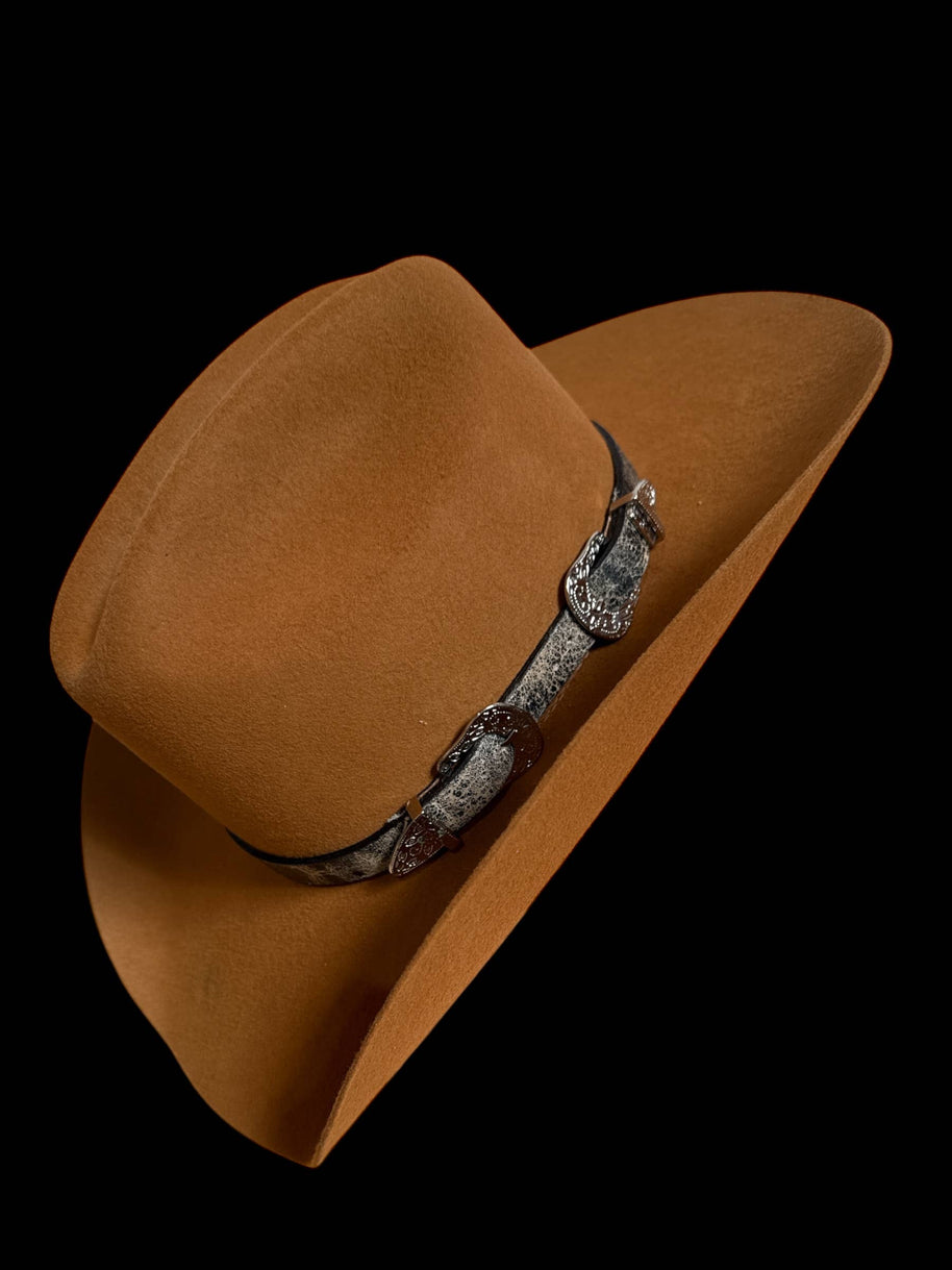 Leather Buckle Belt Hat Band