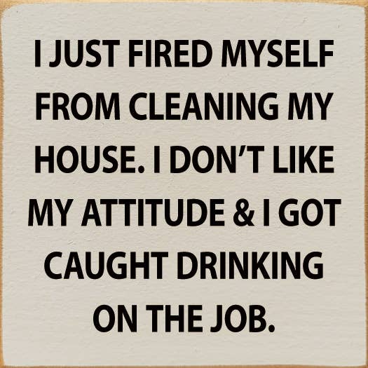 I Just Fired Myself From Cleaning My House…