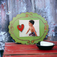 Metal Heart Picture Frame with Magnet