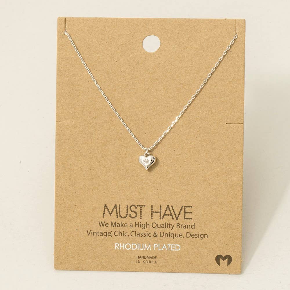 Mini Heart Pendant Necklace