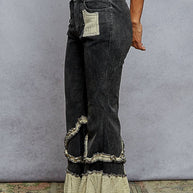 Vintage Washed Ruffle Jeans