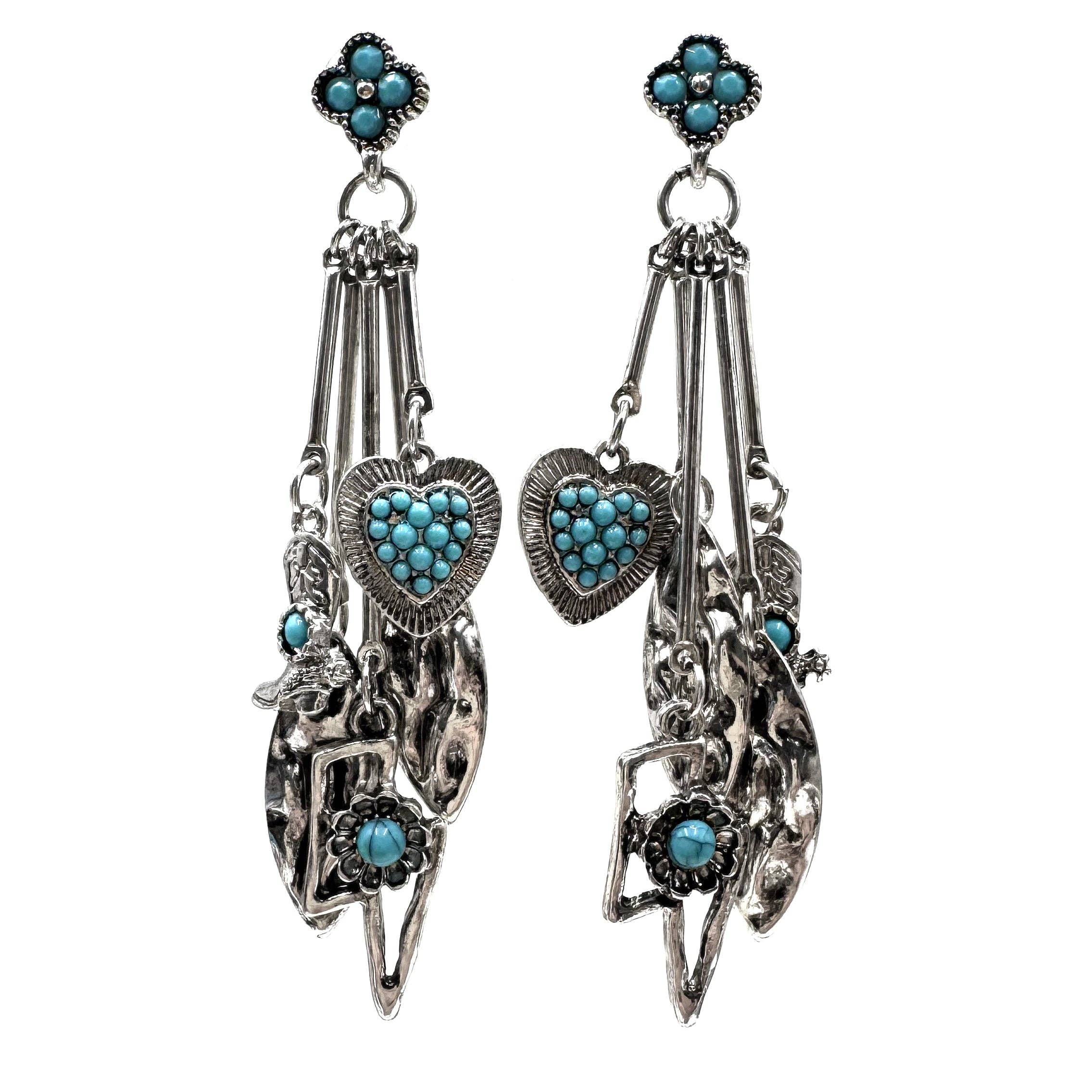 Western Charms Eye Pin Dangle Earrings