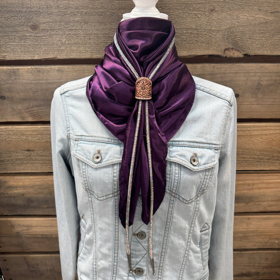 35X35" Solid Plum Wild Rag