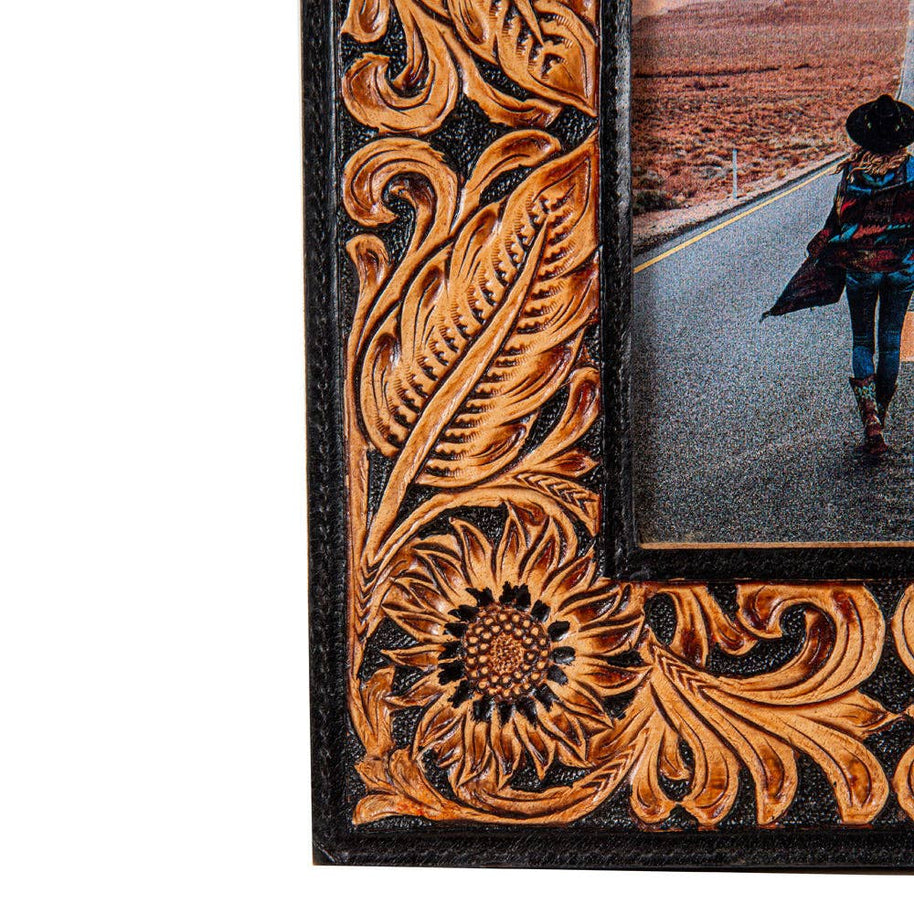 Canyon Hand-Tooled Photo Frame