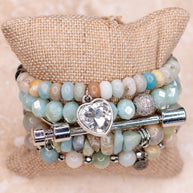 Cora Bracelet Set Amazonite