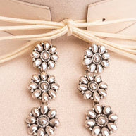 Sterling Flower Trio Earrings | By KKB