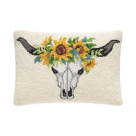 Sunflower Skull Hook Pillow