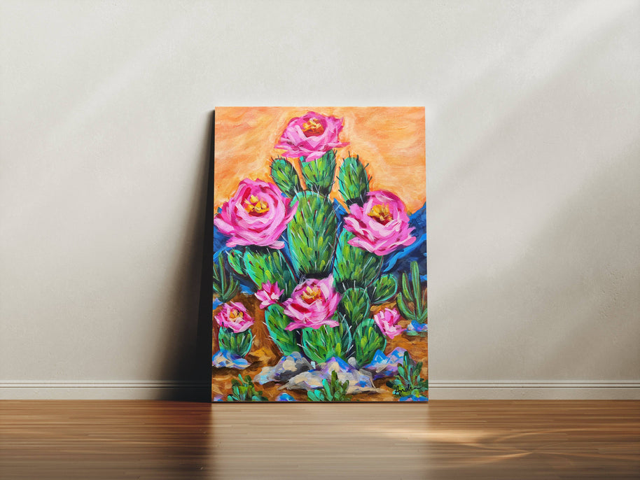Cactus Rose Canvas Print